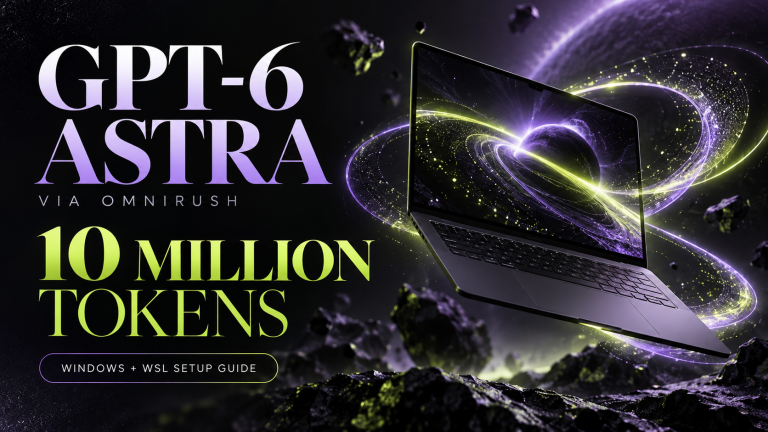 GPT-6 Astra via OmniRush: 10 million tokens and Windows WSL setup guide